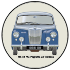 MG Magnette ZB Varitone 1956-58 Coaster 6
